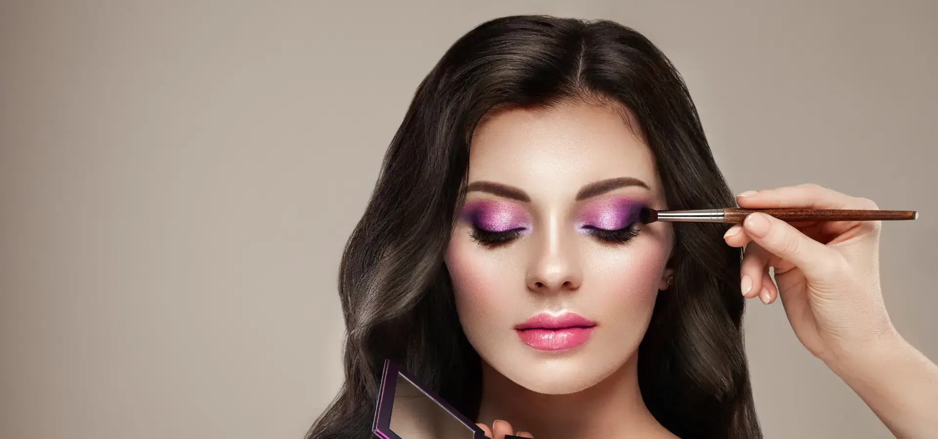 purple color eye makeup